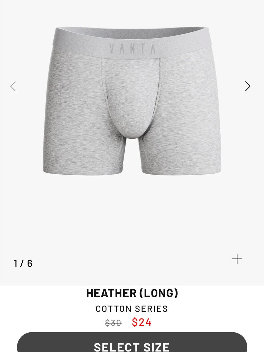 7 pairs L - vanta boxer briefs